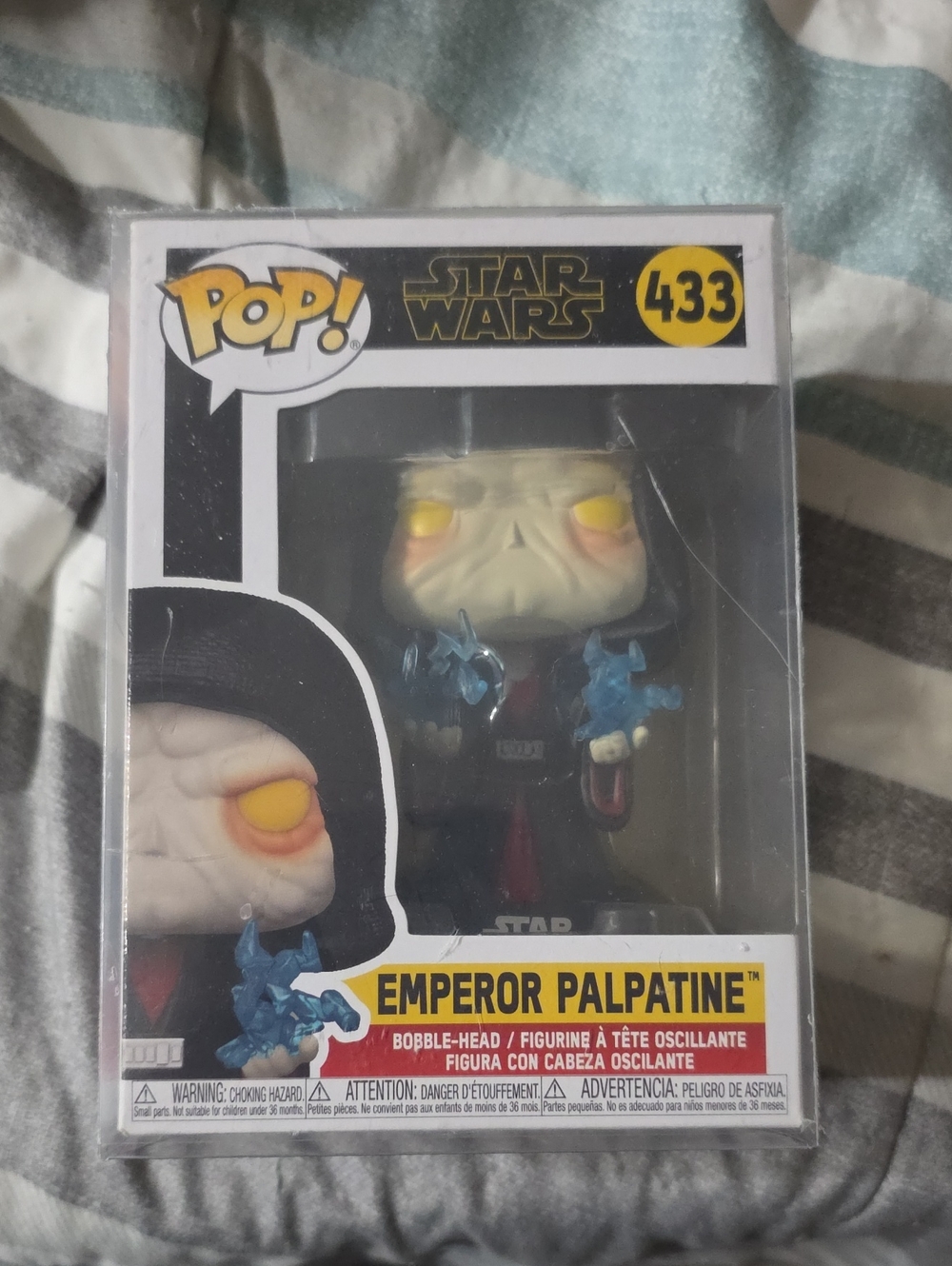 Funko Emperor Palpatine Pop! Vinyl Figure - Black, Yellow, Blue